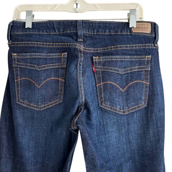 Levis 545 Low Rise Boot Cut Dark Wash Jeans Womens Sz 10 - Picture 8 of 16